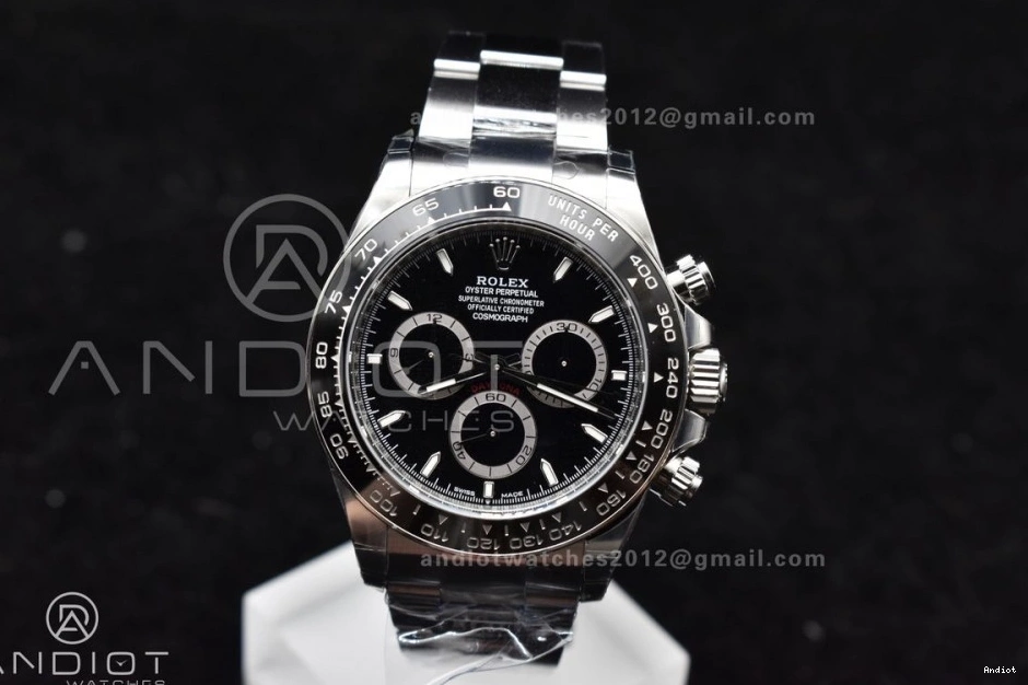 Comfortable Daytona BTF 1:1 Best Bracelet 777 SS DD 904L Black Edition Steel On 126500 Dial 0815